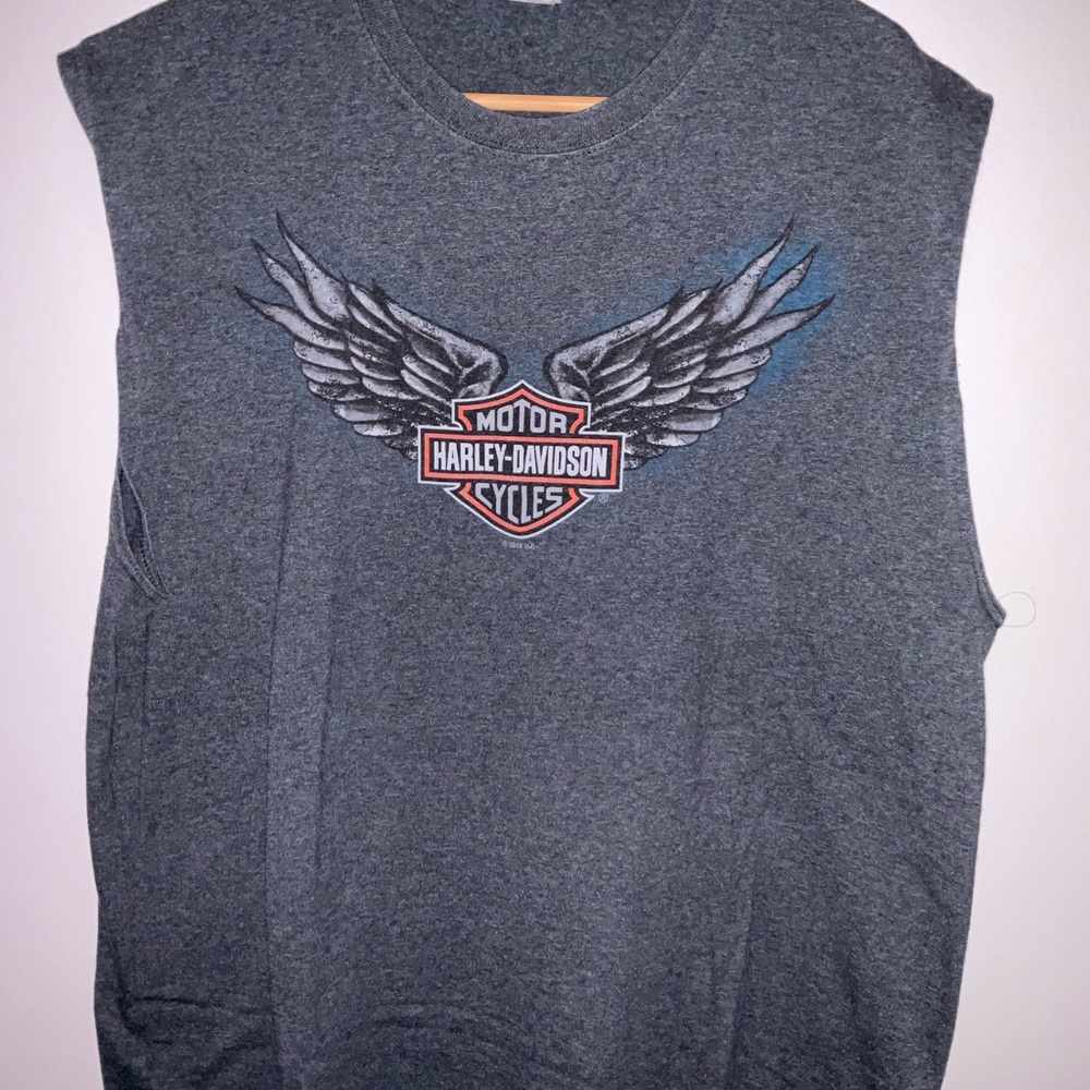 Harley-Davidson XL Gray Sleeveless Men's Shirt